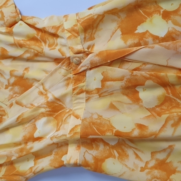 Vintage Escada Wrap Around Floral Silk Dress - Picture 6 of 7